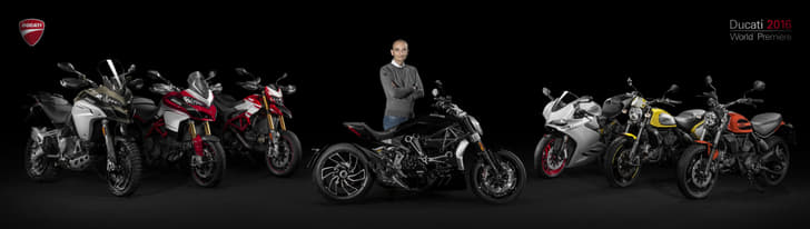 Multistrada 1200 Enduro, Multistrada 1200 Pikes Peak, Hypermotard 939, XDiavel, 959 Panigale, Scrambler Flat Track Pro, Scrambler Sixty2